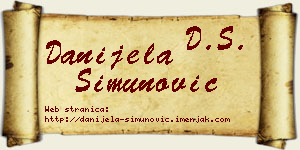 Danijela Simunović vizit kartica